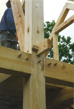 timber frame detalj